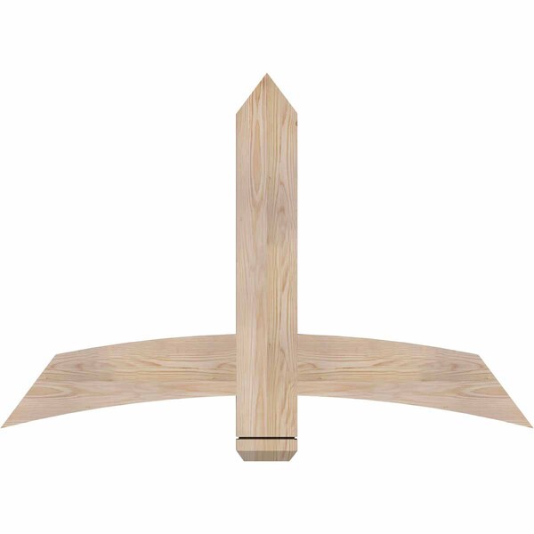 Ekena Millwork Bellingham Smooth Timber Gable Bracket, Douglas Fir, 48"W x 32"H x 1 1/2"D x 5 1/2"F, 16/12 Pitch GBW048X32X0206BEL00SDF - main